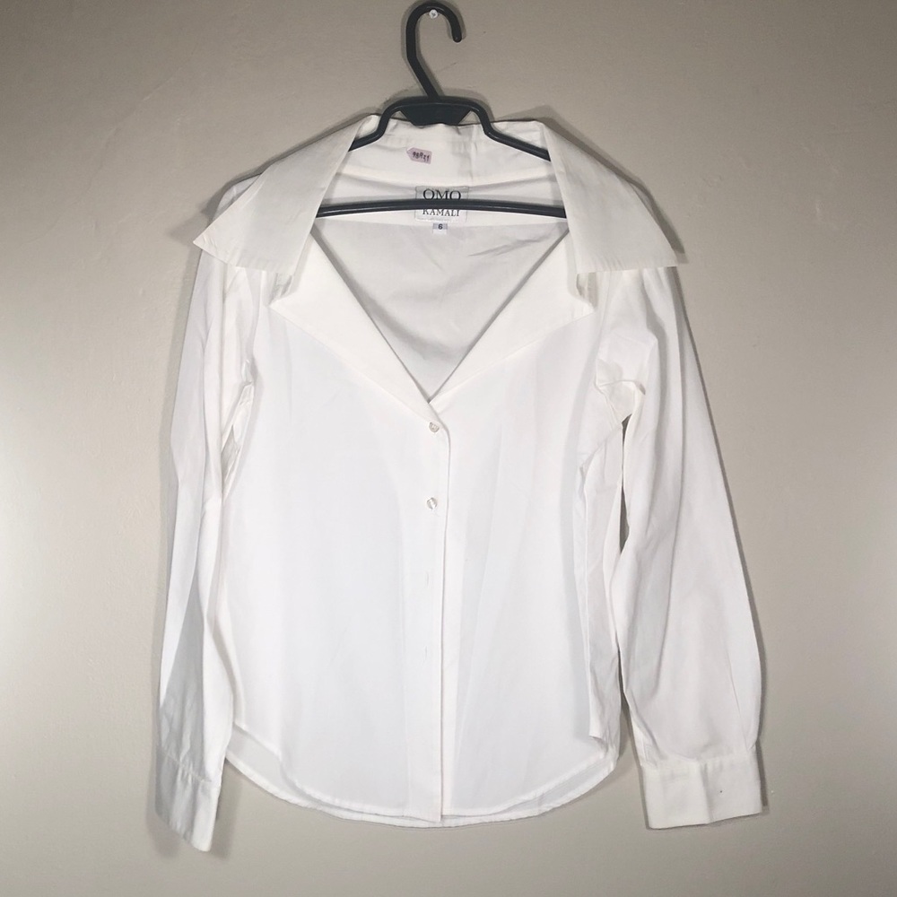 NORMA KAMALI COLLARED SHIRT